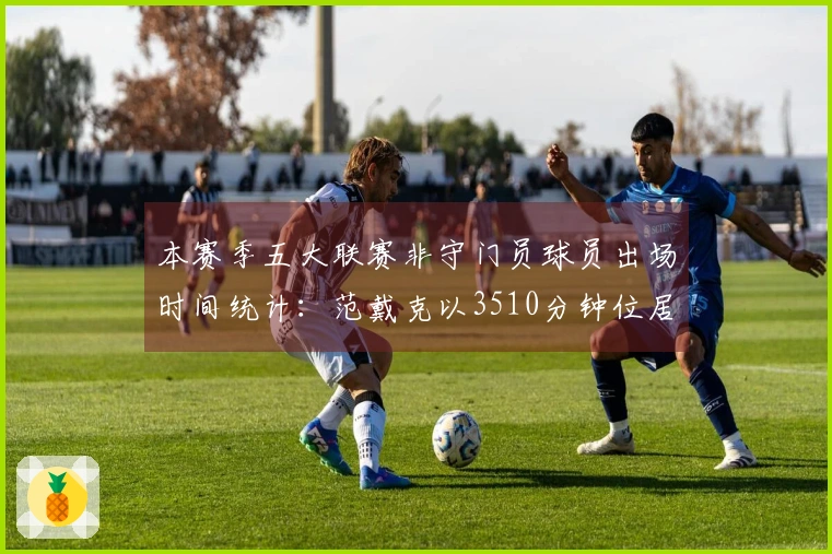 本赛季五大联赛非守门员球员出场时间统计：范戴克以3510分钟位居第三